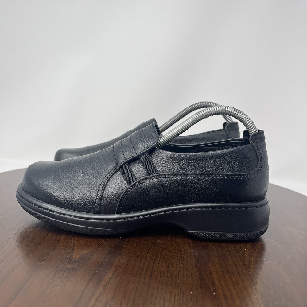 Dansko Clogs Shoes Women's‎ 40 / 9.5 Black Pebble Leather Comfort Professional